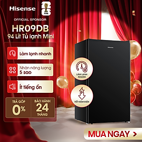 Tủ lạnh Mini Bar Hisense 94 Lít HR09DB làm lạnh nhanh, tiết kiệm điện, bảo hành 24 tháng - HÀNG CHÍNH HÃNG