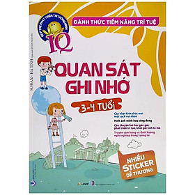 Đánh Thức Tiềm Năng Trí Tuệ - Quan Sát Ghi Nhớ (3-4 Tuổi) (Tái Bản)