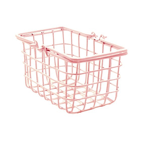 1/12 Scale Simulated Clay Basket Simulated Miniature Shopping Basket for DIY Ornaments