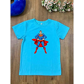 Áo thun bé trai in hình Siêu nhân siêu ngầu Chất thun đẹp