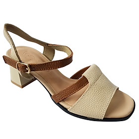 Giày Sandal Cao Gót Da Bò BIGGBEN Cao 5 Phân SDCG148