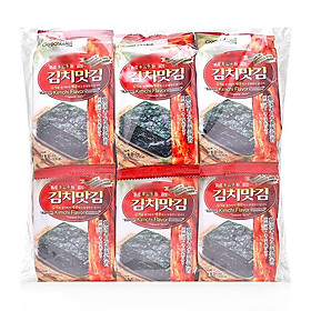 Mua 02 tặng 01 - Rong biển giòn snack vị kim chi cay muối tre Good&Well (1 LỐC 12)