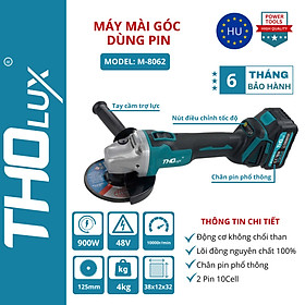 Mua Máy mài góc dùng pin Tholux M-8062 900W 125MM (kèm pin và sạc) - Hàng chính hãng