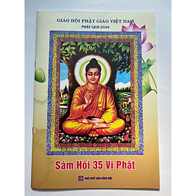 Sách - Sám Hối 35 Vị Phật (Bản To , In Màu)