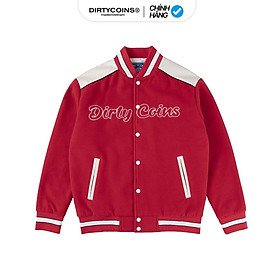 Áo Khoác DirtyCoins University Felt Varsity Jacket - Red