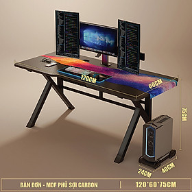Mua Bàn Gaming  Bàn Máy Tính Mặt MDF Cao Cấp Để PC  Laptop Bền Bỉ  Khung Sơn Tĩnh Điện Thiết Kế Hiện Đại Trẻ Trung