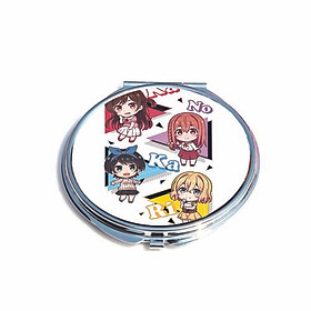 Gương cầm tay IN HÌNH Kanojo Okarishimatsu - Dịch Vụ Bạn Gái anime chibi dễ thương