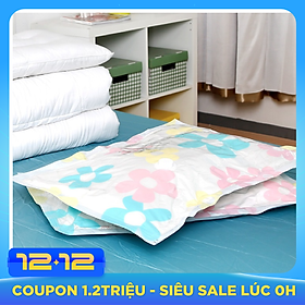 Bộ 10 Túi Chân Không Đựng Chăn Màn, Quần Áo - Gọn Gàng, Tiện Lợi + Tặng bơm hút chân không
