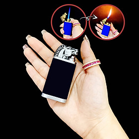 Mua Hộp quẹt bật lửa dolphin 2 chế độ lửa hình đầu ngựa (lửa ngọn và lửa khè) - (xài gas)