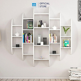 Mua Kệ Gỗ Trang Trí Treo Tường Thiết Kế Dạng Hình Tròn Cách Điệu Độc Đáo SIB Decor KT710