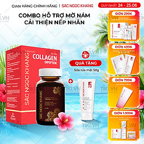 Bộ Trẻ Hóa Da Cao Cấp [Viên Uống Sắc Ngọc Khang ++ 60 Viên & Nước Uống Đẹp Da Collagen Dipeptide Sắc Ngọc Khang 15 Túi