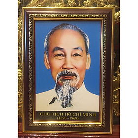 Tranh chân dung Chủ tịch Hồ Chí Minh (26x36cm)