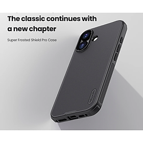Ốp lưng cho iPhone 17 Pro Max /17 Pro / 17 Air / 17 - hiệu Nillkin Frosted Shield Pro chống sống chống vân tay - Hàng chính hãng
