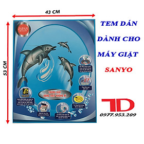 Tem dán dành cho máy giặt SANYO