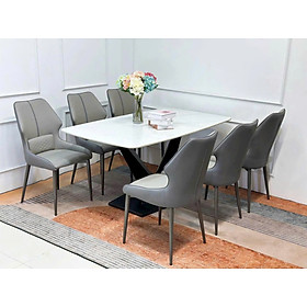 Mua Bộ bàn ăn mặt đá nhập khẩu sang trọng  hiện đại CTL04 Tundo nhiều lựa chọn