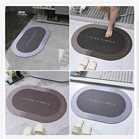 Mua Thảm Hình Bầu Dục Living Simple Chống Trượt 60x40cm