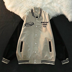 Áo Khoác Bomber Varsity Jacket Bóng Chày VENGENT 1988 Chất Da Lộn Lót Dù Form Rộng Basic Nam Nữ Unisex Couple Ulzzang