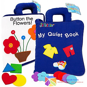 SÁCH VẢI KỸ NĂNG QUIET BOOK RÈN LUYỆN CÁC KỸ NĂNG VẬN ĐỘNG TINH VÀ GIÚP BÉ