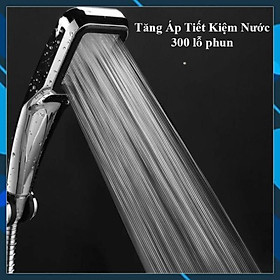 Mua Đầu vòi sen vuông Tăng áp 300 lỗ cao cấp 206787 bạc