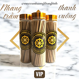 Mua Khang Bình Nhang thanh trầm hương dạng vuông dài 10cm ( 60 cây ) trầm sạch tự nhiên Ít khói mùi thơm thanh ngọt dịu nhẹ