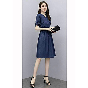 Đầm Jean Nữ Thắt Dây Eo Thời Trang