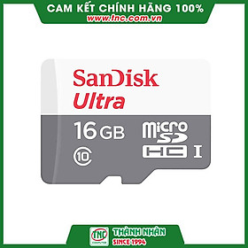Mua Thẻ nhớ Micro SD 16GB Sandisk Ultra (SDSQUNS-016G-GN3MN)- Hàng chính hãng