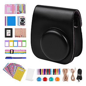 Bộ vỏ máy ảnh Fujifilm Instax 11 với 12 phụ kiện đi kèm bao gồm túi máy ảnh/ dây đeo/ bọc hình màu sắc