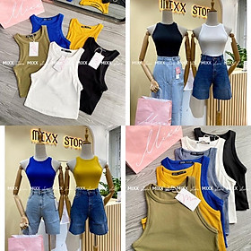 Áo thun nữ tanktop chất thun gân dày mịn co giãn phom ôm tôn dáng