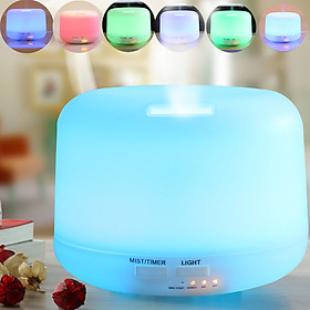 Mua Máy xông tinh dầu MEI trụ trong 300ml đèn led 7 màu có remote phun sương tạo độ ẩm khuếch tán phun tinh dầu siêu âm tỏa hương thơm trang trí dùng cho phòng ngủ  phòng khách  bàn làm việc