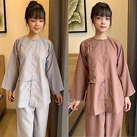 Đồ Lam Đi Chùa  Vạt Hò Nút Thắt