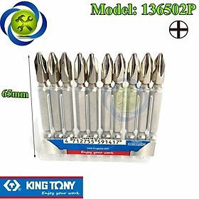 Mua Mũi vít hai đầu bake PH2 Kingtony 136502P dài 65mm (10 cây/vỉ)