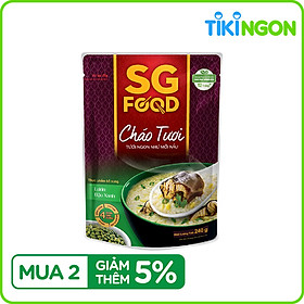Cháo tươi SG Food lươn đậu xanh 240g
