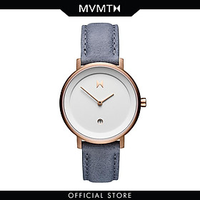 Đồng hồ Nữ MVMT dây da 34mm - Signature 2 D-MF02-WBLU