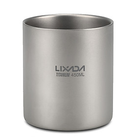 Cốc Nước Titanium Cách Nhiệt Lixada 450ml