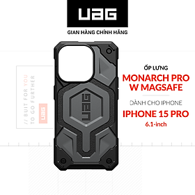 Ốp Lưng Chống Sốc UAG Monarch Pro Hỗ Trợ Sạc Magsafe Cho iPhone 15 Pro [6.1 INCH] Hàng chính hãng
