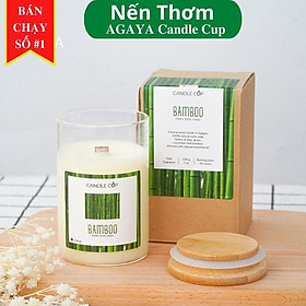 Mua Nến thơm AGAYA candle cup hương chanh  cỏ  dưa leo và tre - mùi BAMBOO