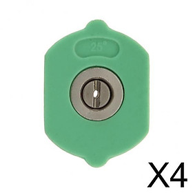 4x25 Degree 1.2mm Hole High Pressure Car Washing Sprayer Nozzle Head Green