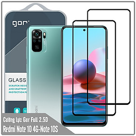 Mua Cường lực GOR Full 2.5D Bộ 2 miếng cho Redmi Note 10S - Note 10 4G - Hàng nhập khẩu