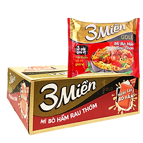 Mì 3 Miền Gold tôm chua cay đặc biệt gói 75g