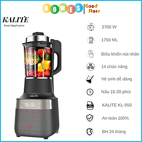 Mua Máy Nấu Sữa Hạt  Máy Làm Sữa Hạt KALITE KL-950 Kiêm Xay Sinh Tố Đa Năng  Gồm 14 Chương Trình Cài Sẵn Dung Tích 1.7 Lít Công Suất 2700 W - Hàng Chính Hãng