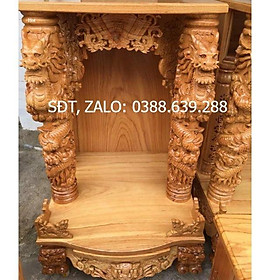 Mua Bàn Thờ Thần Tài Ông Địa VIP gỗ Gõ ( kiểu mới nhất cho tết 2019)