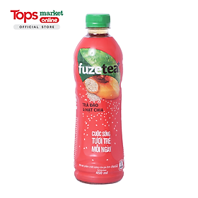 Trà Đào Hạt Chia Fuzetea 450ML