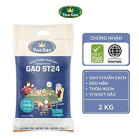 GẠO THƠM ĐẬM ĐÀ ST24 - VUA GẠO - TÚI 2KG