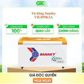 Mua TỦ ĐÔNG TRƯNG BÀY KEM INVERTER SANAKY 500 LÍT VH-899K3A ĐỒNG (R290) (HÀNG CHÍNH HÃNG) (CHỈ GIAO HCM)
