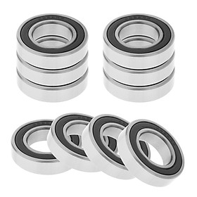 10-Pack Ball Bearings, Skateboard Bearings, Steel and Double Rubber Sealed Miniature Deep Groove Ball Bearings for Inline Rollerblades, Longboards