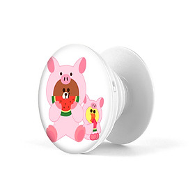 Mua Gía đỡ điện thoại đa năng  tiện lợi - Popsockets - In hình BROWN 17 - Hàng Chính Hãng