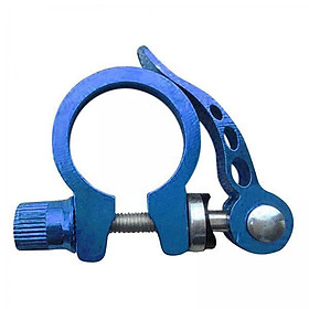 2xBicycle Bike Seat Post Clamp Tube Clip 31.8mm for Mountain Bike Accessories Blue