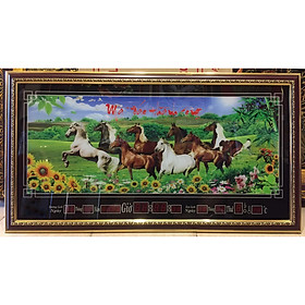 Mua Tranh đồng hồ lịch vạn niên  Mã đáo thành công - MS105