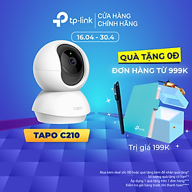 Camera Wifi TP-Link Tapo C210 Độ Phân Giải 3MP Lưu trữ 256GB Giám Sát An Ninh - Hàng Chính Hãng