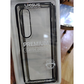Ốp lưng Samsung galaxy Z Fold 3 trong suốt viền màu, hai mảnh hiệu Likgus - Hàng chính hãng